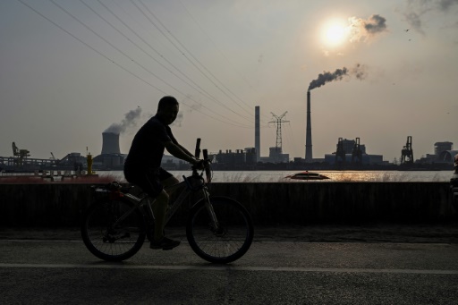 Près de la centrale thermique de Wujing, près de Shanghai en Chine, le 28 septembre 2021
